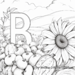 Bountiful Bunch of 'B is for Banana' Coloring Pages 2