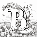 Bountiful Bunch of 'B is for Banana' Coloring Pages 3