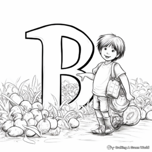 Bountiful Bunch of 'B is for Banana' Coloring Pages 4