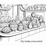 Bountiful Candy Buffet Coloring Pages 1