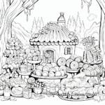 Bountiful Candy Buffet Coloring Pages 4