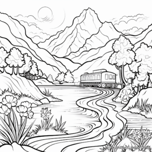 Breathtaking Scenery Coloring Pages 2