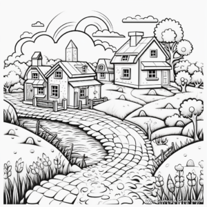 Breathtaking Scenery Coloring Pages 3