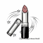 Bride's Lipstick Coloring Pages: Wedding Makeup Theme 3