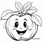 Bright and Happy Apple Coloring Pages for Kids 4