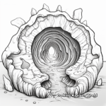Bright Citrine Geode Coloring Sheets 4