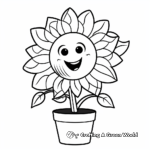 Bright Marigold Flower Coloring Pages 2