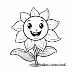 Bright Marigold Flower Coloring Pages 4