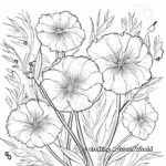 Bright Peony Fireworks Coloring Sheets 4