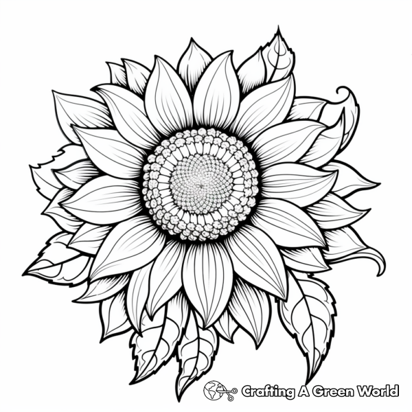 Sunflower Coloring Pages - Free & Printable!
