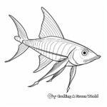 Broadbill Swordfish Coloring Page for Animal Lovers 3