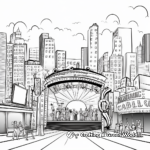 Broadway Musical Stage Coloring Pages 1