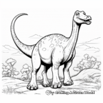Brontosaurus in the Wild Coloring Pages 1