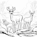 Browning Doe by the Riverside Coloring Pages 2