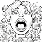 Bubble Gum in the Mouth Coloring Pages 4
