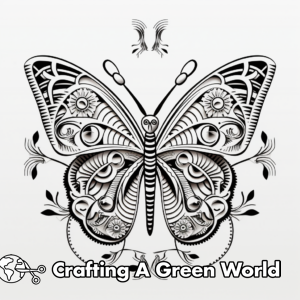 Butterfly Mandala Coloring Pages - Free &amp; Printable!