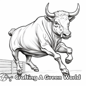 Bucking Bull Coloring Pages - Free & Printable!