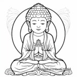 Buddhist Symbols Coloring Pages 1