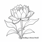 Budding Lotus Coloring Pages for Beginners 3