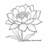 Budding Lotus Coloring Pages for Beginners 4