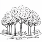 Budding Trees of Spring Coloring Pages 1