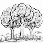 Budding Trees of Spring Coloring Pages 3