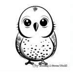 Budgie Chick Coloring Pages for Kids 1