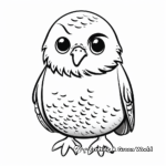 Budgie Chick Coloring Pages for Kids 2