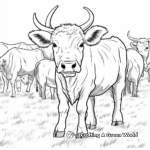 Buffalo Herd Coloring Pages 2