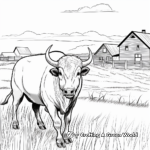 Buffalo in the Wild: Prairie-Scene Coloring Pages 1