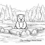 Build-A-Beaver-Dam Coloring Pages for Kids 1