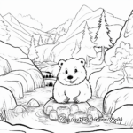 Build-A-Beaver-Dam Coloring Pages for Kids 3