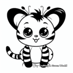 Bumblebee Kitten Coloring Pages for Children 2