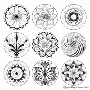 Bumper Collection of Mandala Coloring Pages for Mindfulness 1