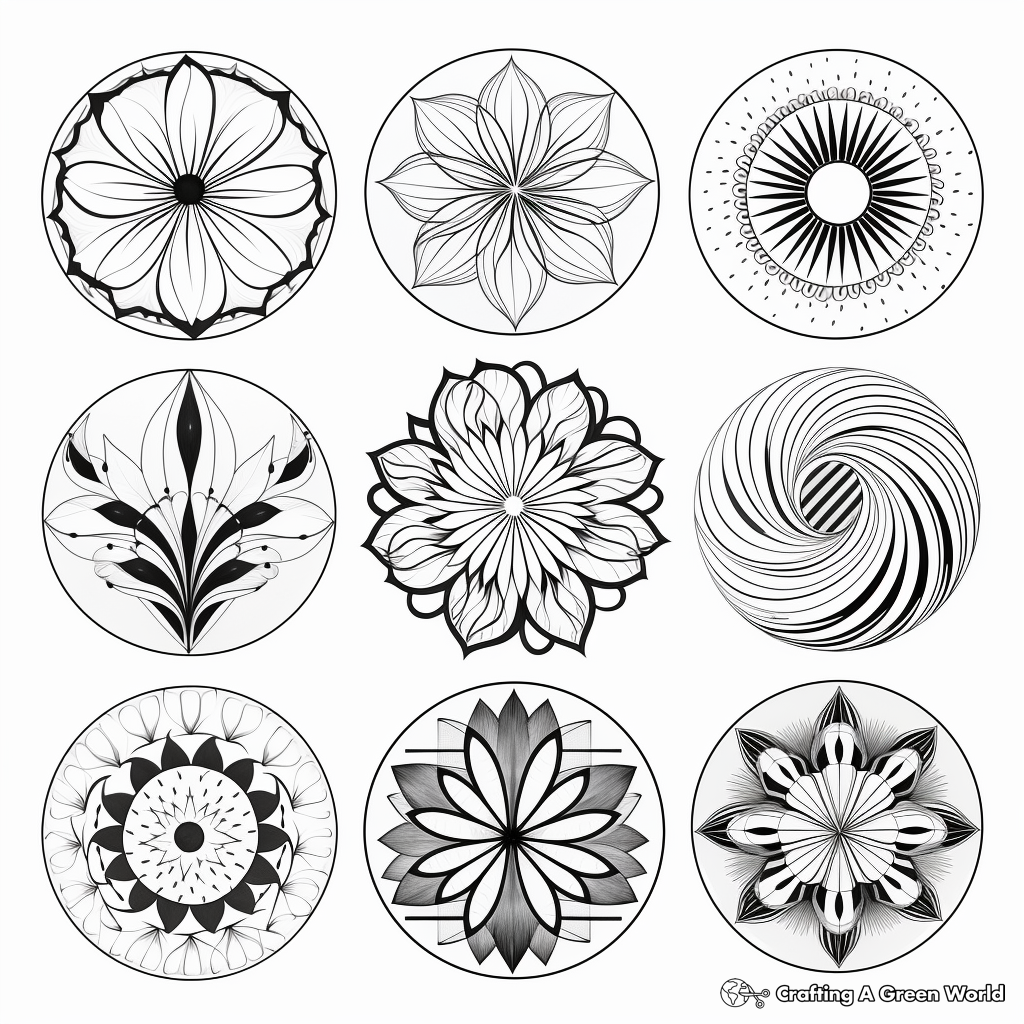 Bumper Collection of Mandala Coloring Pages for Mindfulness 1