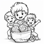 Bunch of Blackberries Coloring Pages 1
