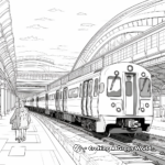Bustling Train Station Coloring Pages 3