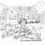 Busy Animal Shelter Coloring Pages 2