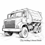 Busy Work Day Dump Truck Coloring Pages 2