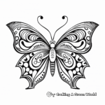 Butterfly Mandala Coloring Pages for Relaxation 3