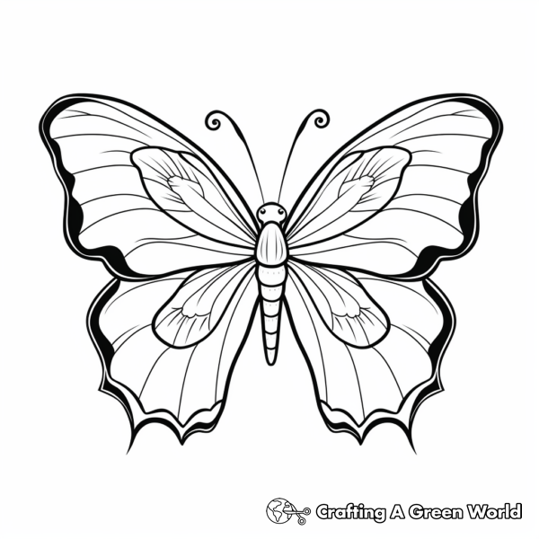 Flowers and Butterflies Coloring Pages - Free &amp; Printable!