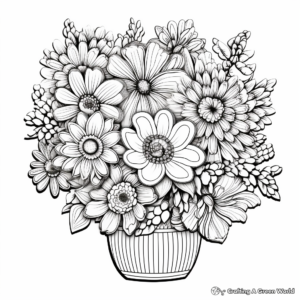 Cactus in Bloom Coloring Pages 2