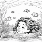 Calm and Relaxing Underwater Scene Coloring Pages 2