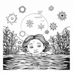 Calm and Relaxing Underwater Scene Coloring Pages 4