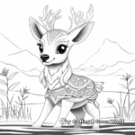 Calm Summer Deerling Coloring Pages 1