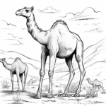 Camel Hump Adaptation Coloring Pages for Kids 2