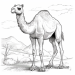 Camel Hump Adaptation Coloring Pages for Kids 3