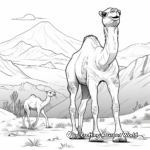 Camel Hump Adaptation Coloring Pages for Kids 4