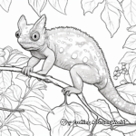 Camouflage Capabilities: Chameleon Adaptation Coloring Pages 3