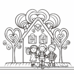 Candy Cane Lane Coloring Pages for Kids 2